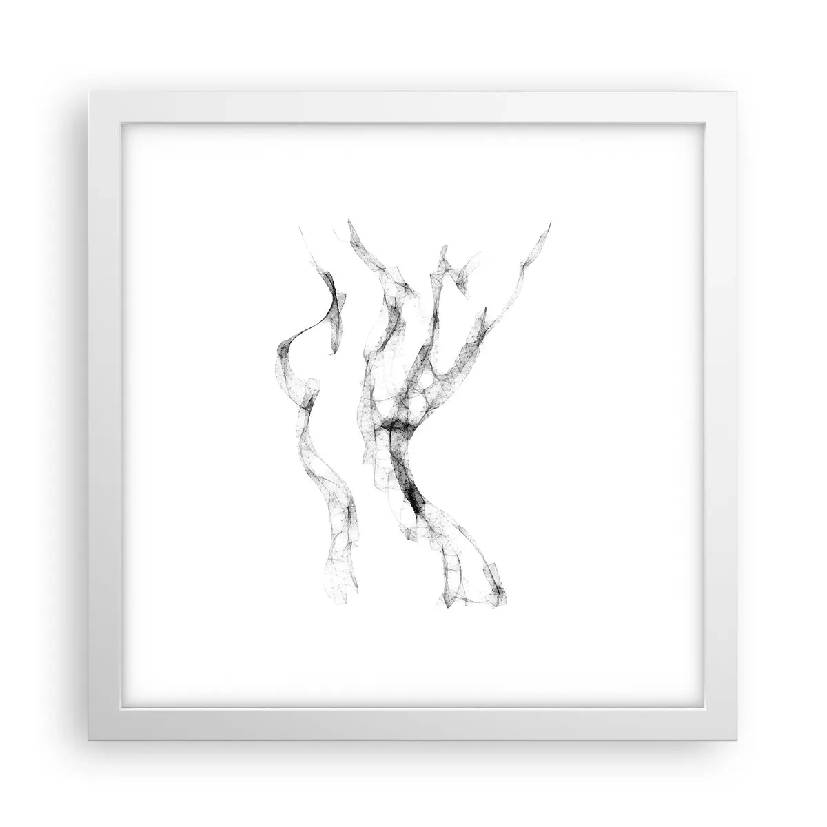 Poster în ramă albă - Frumoasa și puternică - 30x30 cm