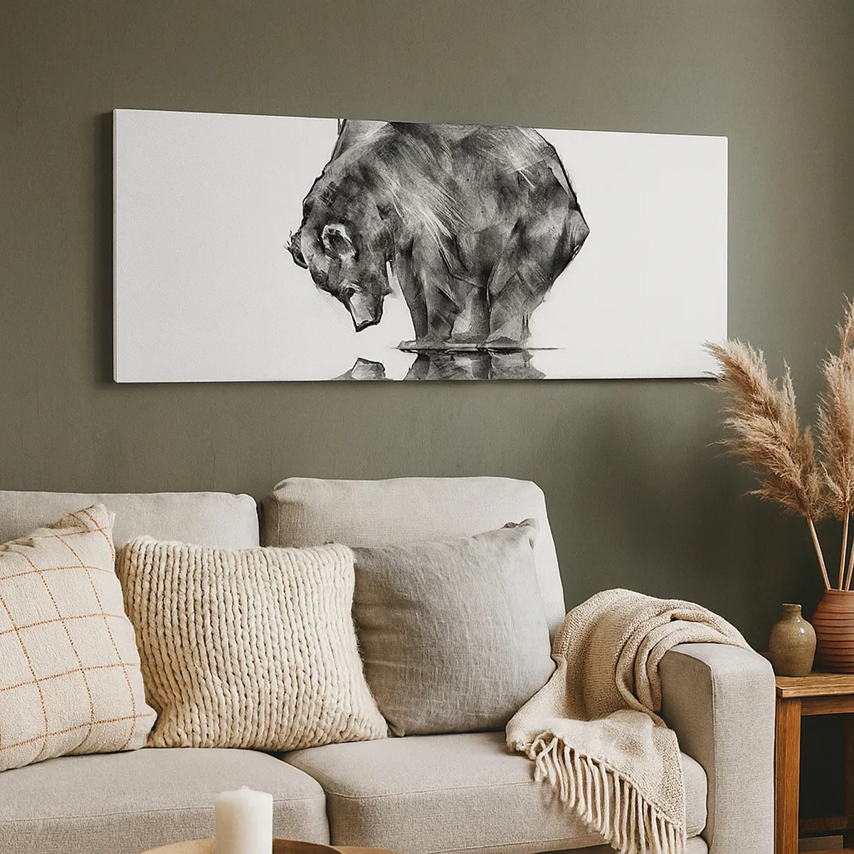 Tablou pe pânză - Mă bucur să văd pe cineva apropiat - 30x30 cm