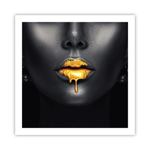 Poster - Buzele de aur - 60x60 cm