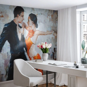 Tapet Premium Sand - Dirty dancing - Abstracția, Dans, Tango - 350x256 cm