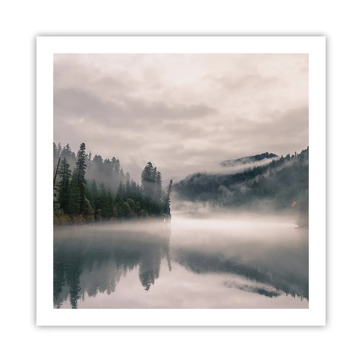 Poster - În reverie, în ceață - 60x60 cm