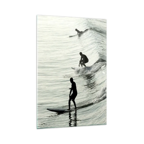 Tablou pe sticlă - Pentru a întâmpina valul - 80x120 cm