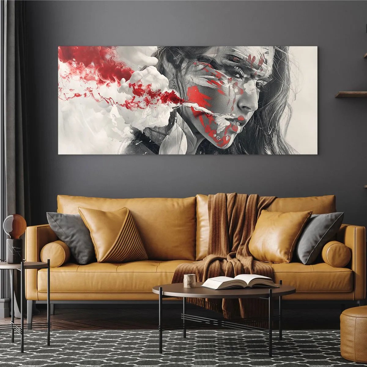 Tablou pe sticlă - În aburul absurdului - 160x50 cm