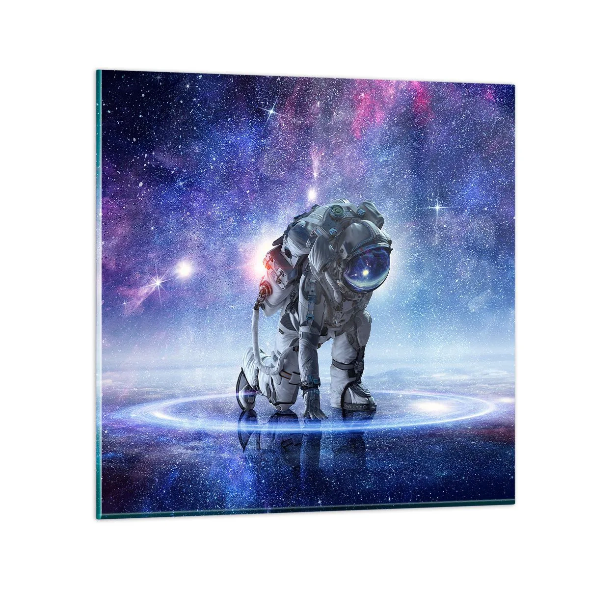 Tablou pe sticlă - Cerul înstelat de deasupra mea - 40x40 cm