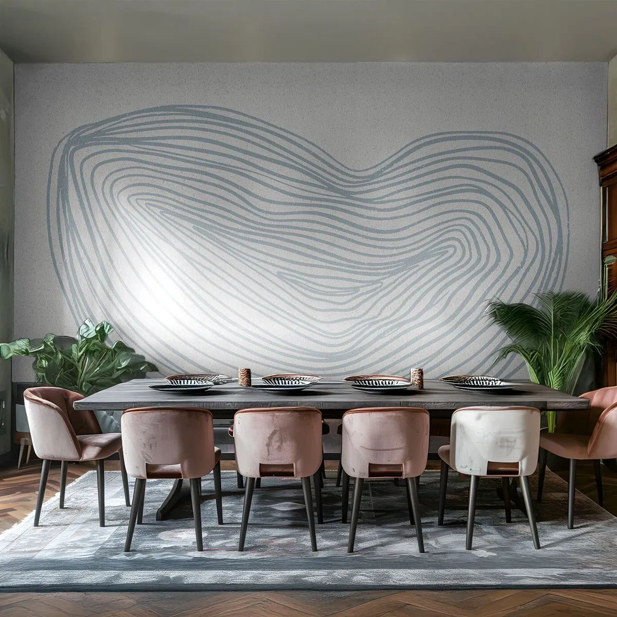 Tapet Standard Eco - Zâmbet de picături - Minimalism, Boho, Bucată - 500x350 cm