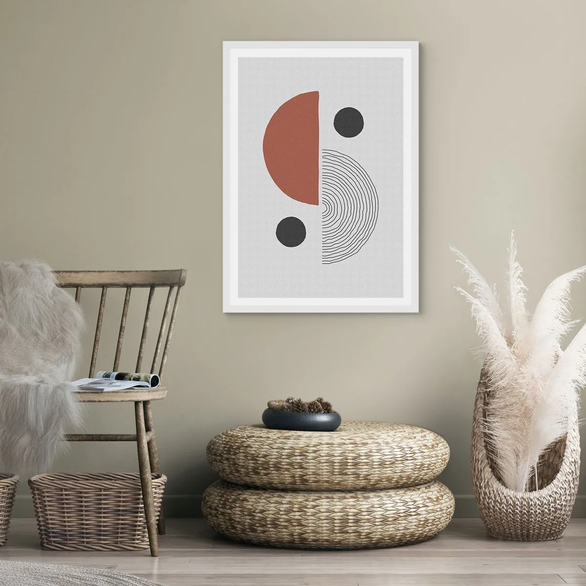 Poster în ramă albă - Excelența roții - 30x40 cm