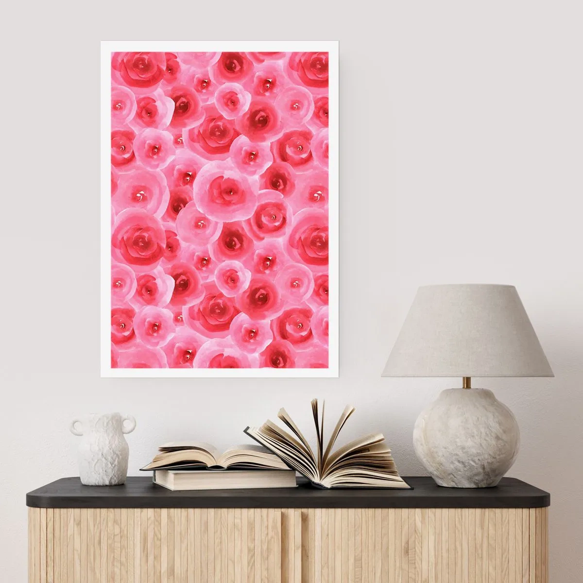 Poster - Trandafiri de sus în jos - 70x100 cm
