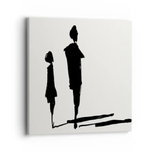 Tablou pe pânză - Cu siguranță împreună? - 40x40 cm