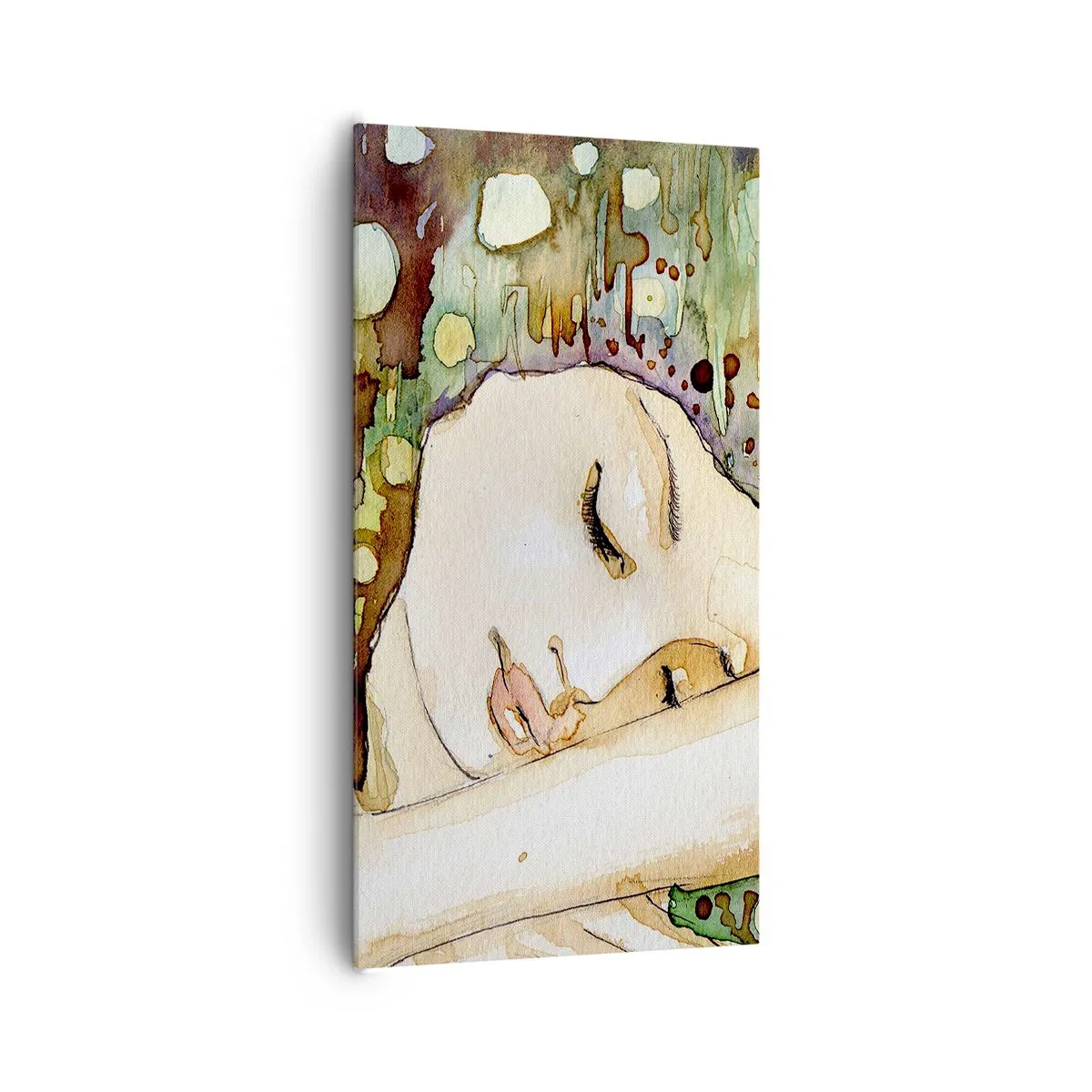 Tablou pe pânză - Visul violet smarald - 65x120 cm