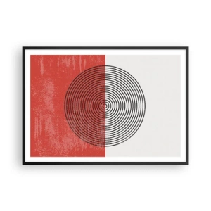 Poster în ramă neagră - Direct la subiect - 100x70 cm