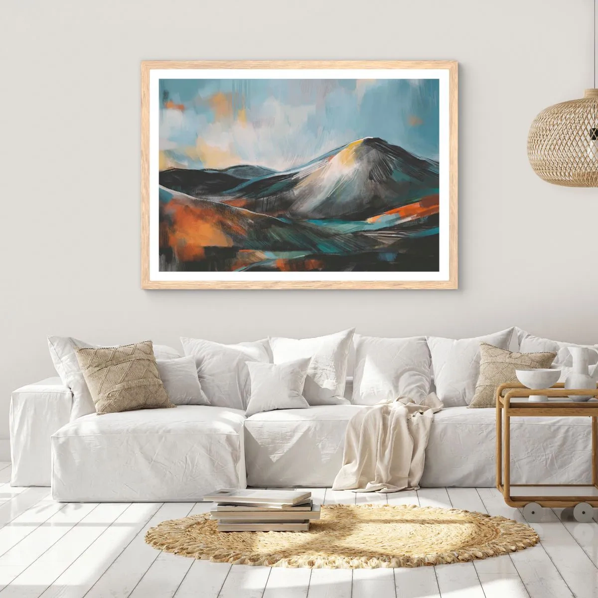 Poster în ramă de stejar deschis - Dure și frumoase - 40x30 cm