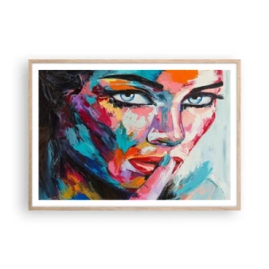 Poster în ramă de stejar deschis - Primul nostru secret - 100x70 cm