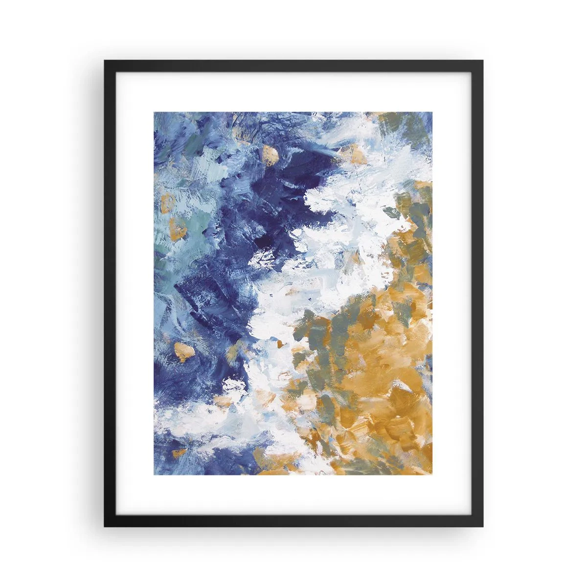 Poster în ramă neagră - Dansul elementelor - 40x50 cm