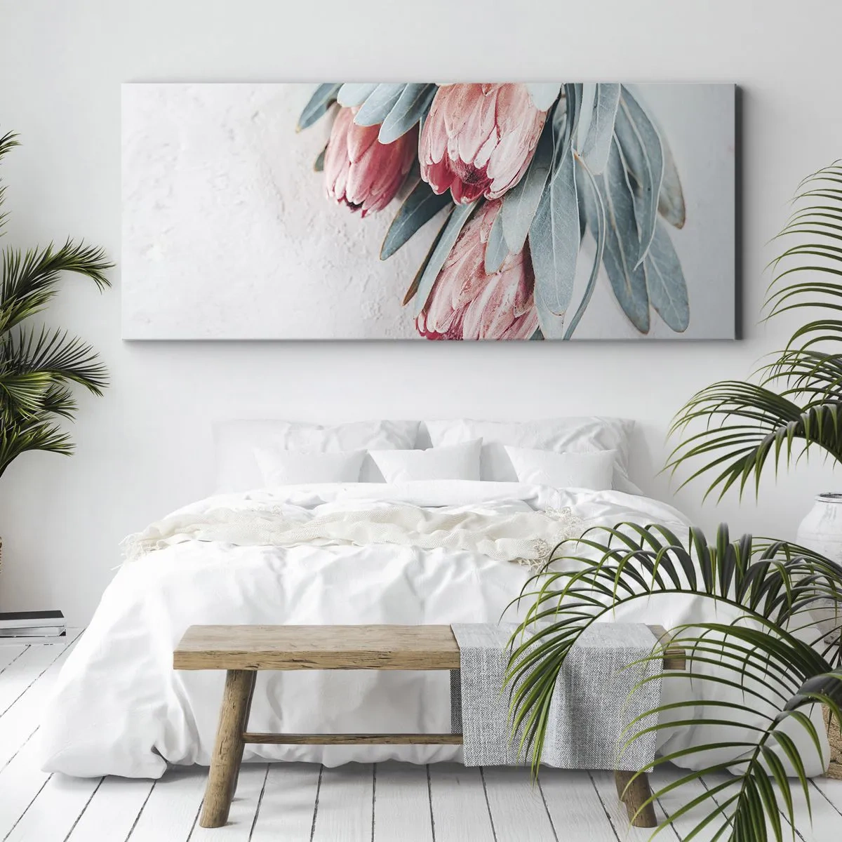 Tablou pe pânză - Rușinate de propria lor frumusețe - 140x50 cm