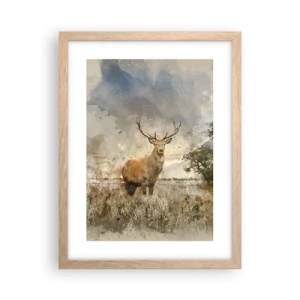 Poster în ramă de stejar deschis - Demnitate - putere - măreție - 30x40 cm