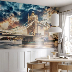 Tapet Premium Sand - Un monument al imperiului victorian - Oraș, Londra, Arhitectură - 100x70 cm