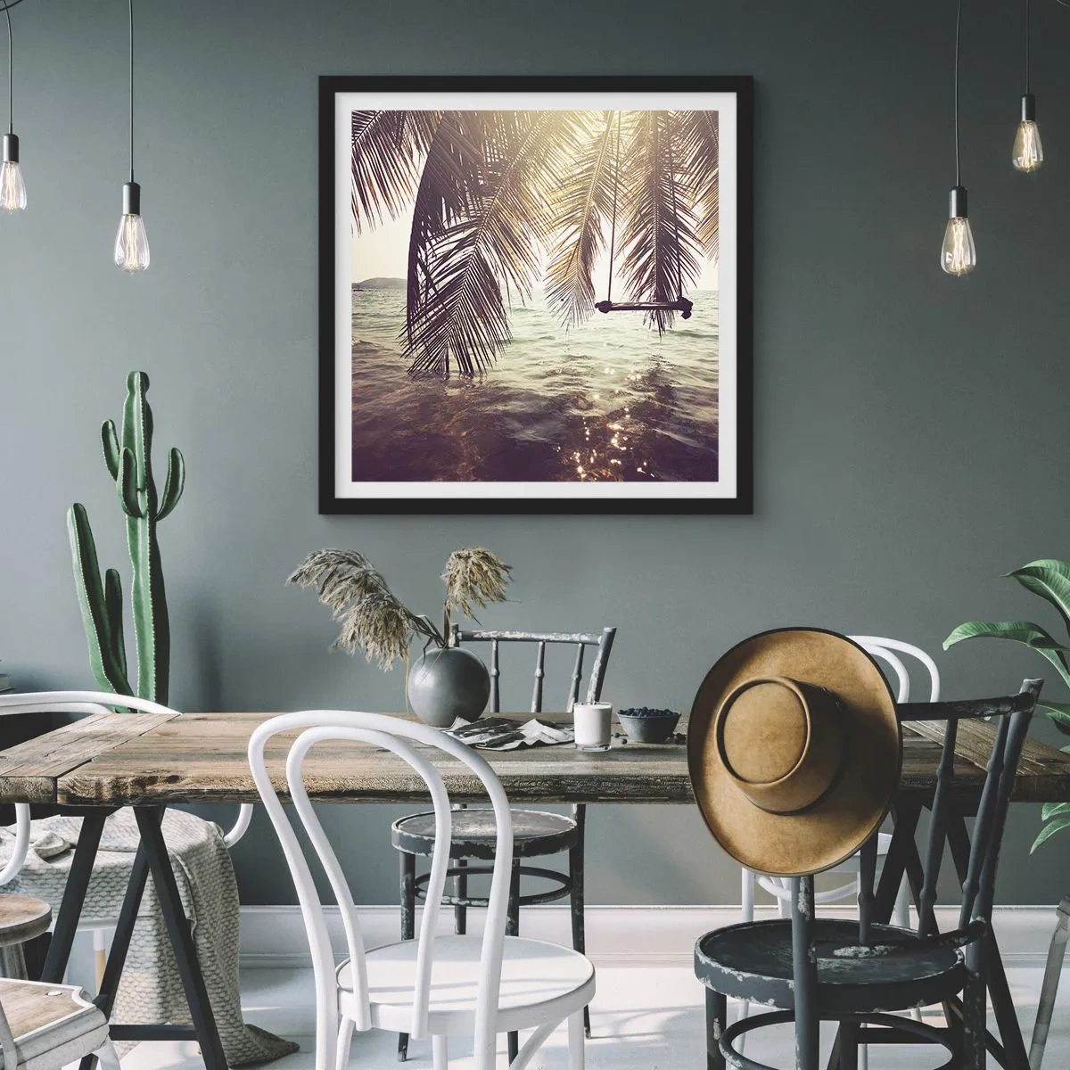 Poster în ramă neagră - Poți să te dai în vânt după pofta inimii tale - 50x50 cm