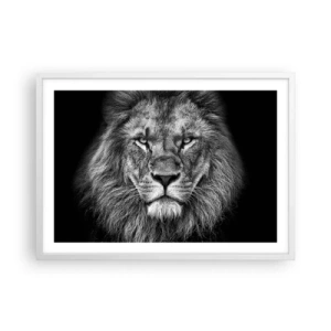 Poster în ramă albă - În ținuta de încoronare - 70x50 cm