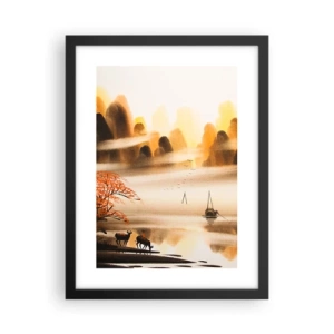 Poster în ramă neagră - Mai departe decât Orientul Îndepărtat - 30x40 cm