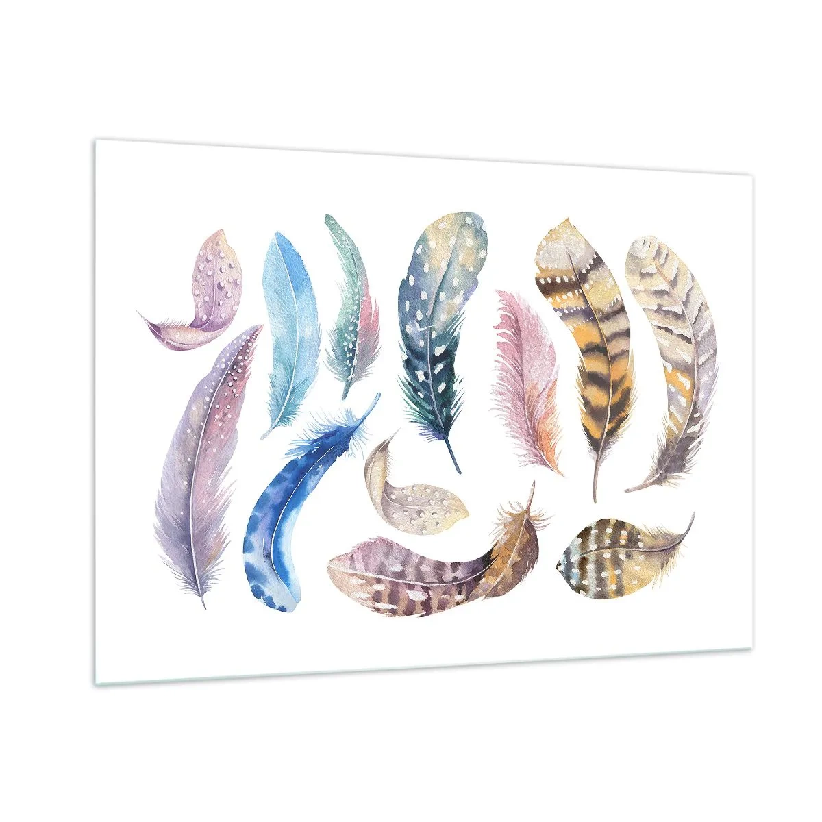 Tablou pe sticlă - Ușoare și colorate - 100x70 cm