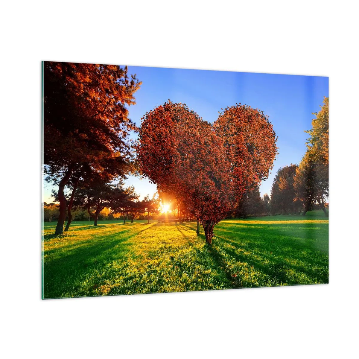 Tablou pe sticlă - Și cum să nu iubești toamna? - 100x70 cm