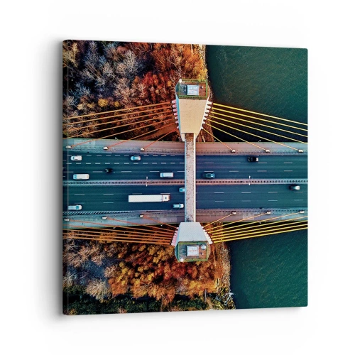 Tablou pe pânză - Din pădure spre apă - 30x30 cm