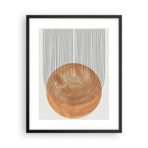 Poster în ramă neagră - Compoziția solară - 40x50 cm