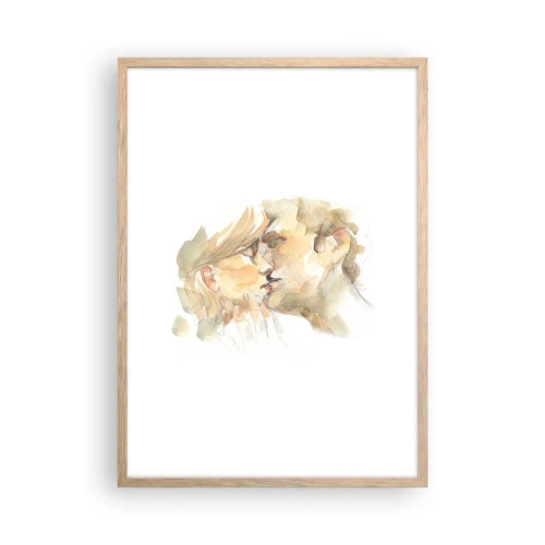 Poster în ramă de stejar deschis - Jumătatea găsită? - 50x70 cm