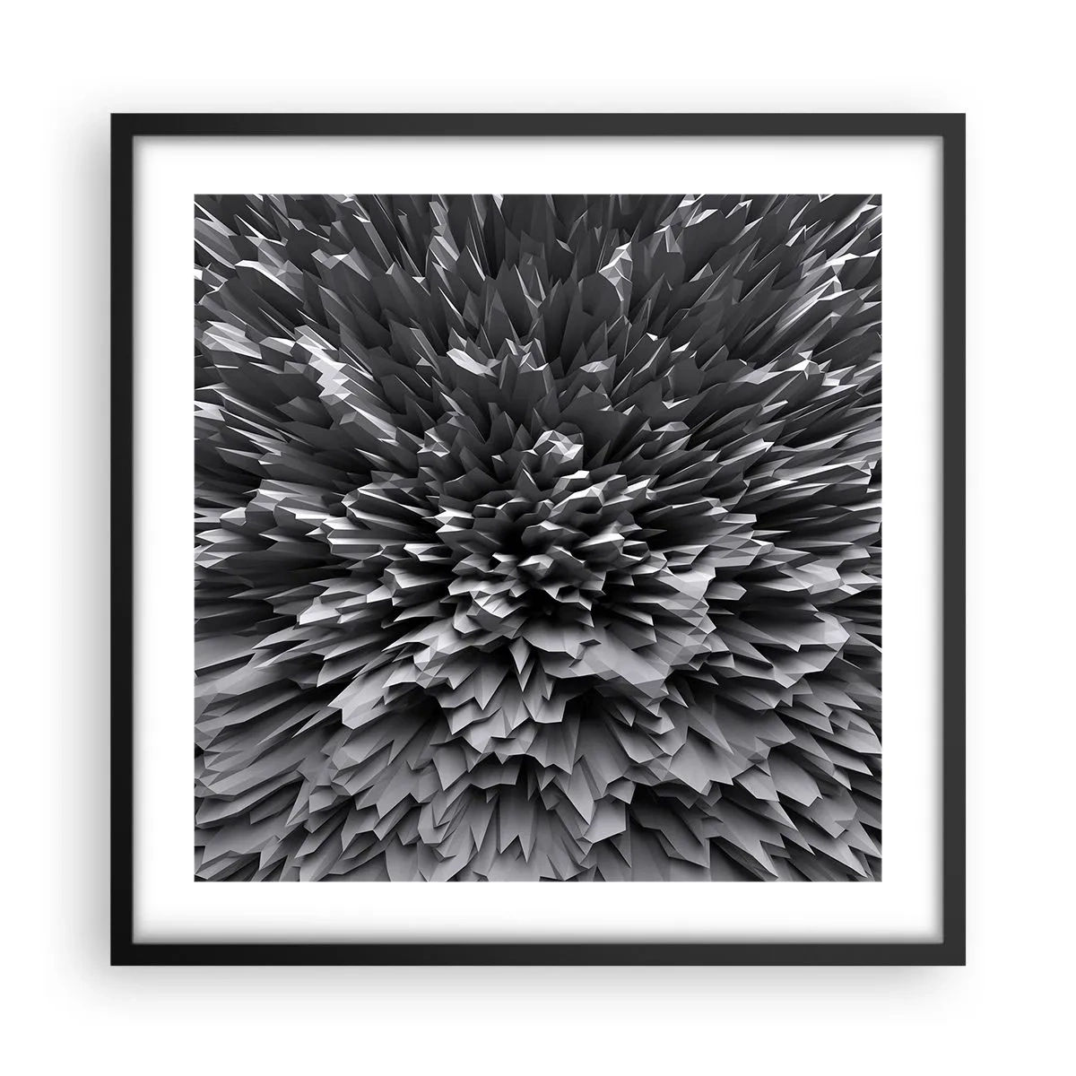Poster în ramă neagră - Mai ascuțit nu se poate - 50x50 cm