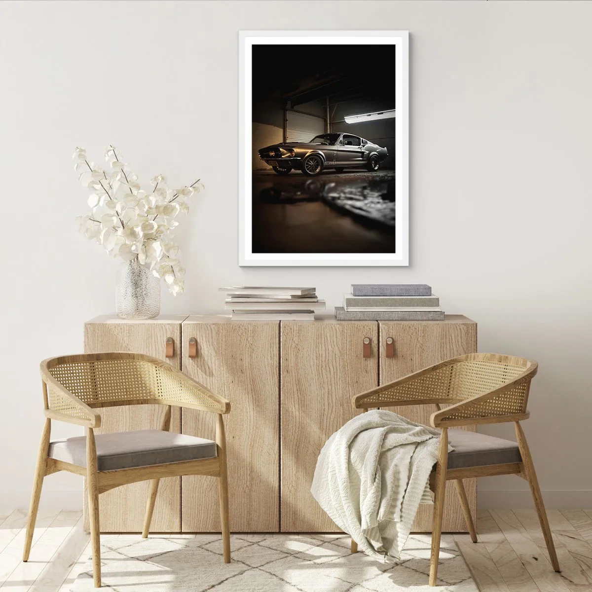 Poster în ramă albă - Înapoi în trecut - 61x91 cm