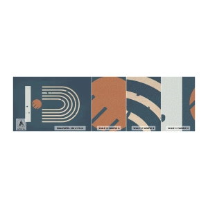 Mostră tapet autocolant Deluxe Sticker - Geometrie în funcție de rodie - Abstracția, Bucată, Grafică - 100x30 cm