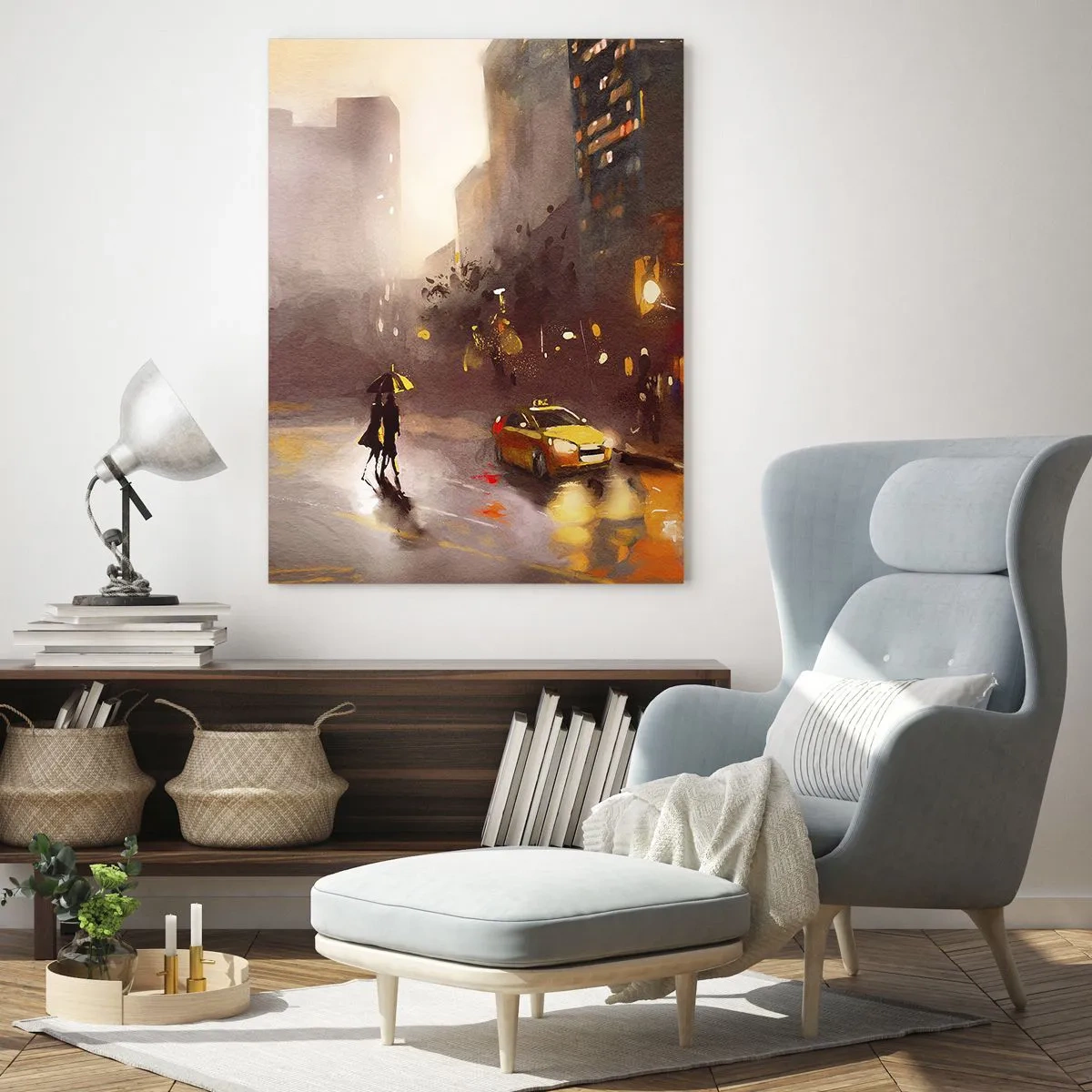 Tablou pe sticlă - În luminile New York-ului - 80x120 cm