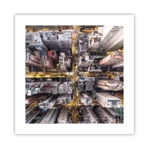 Poster - Salutări din Hongkong - 40x40 cm