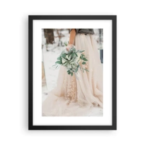 Poster în ramă neagră - Și au trăit fericiți până la adânci bătrâneți - 30x40 cm