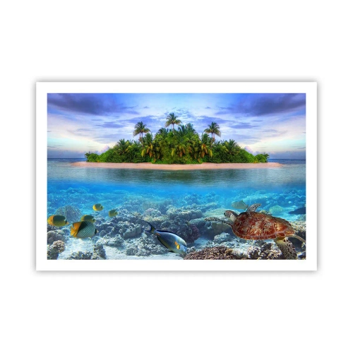 Poster - Insula paradisiacă vă invită - 91x61 cm
