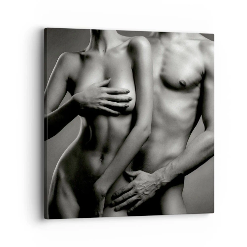 Tablou pe pânză - Adam și Eva - 40x40 cm
