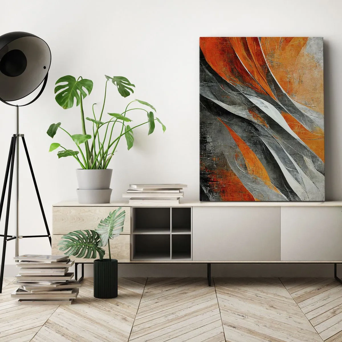 Tablou pe pânză - Căldură și frig - 65x120 cm