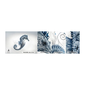 Mostră tapet autocolant Deluxe Sticker - O glumă inocentă a naturii - calut de mare, Litoral, recif de corali - 100x30 cm