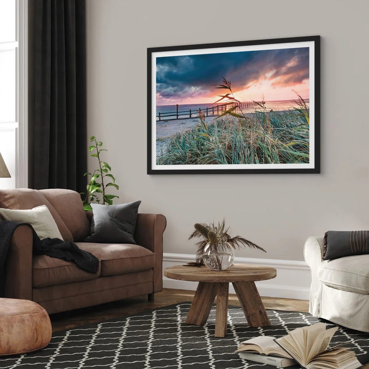 Poster în ramă neagră - Nu trece cu vântul - 91x61 cm