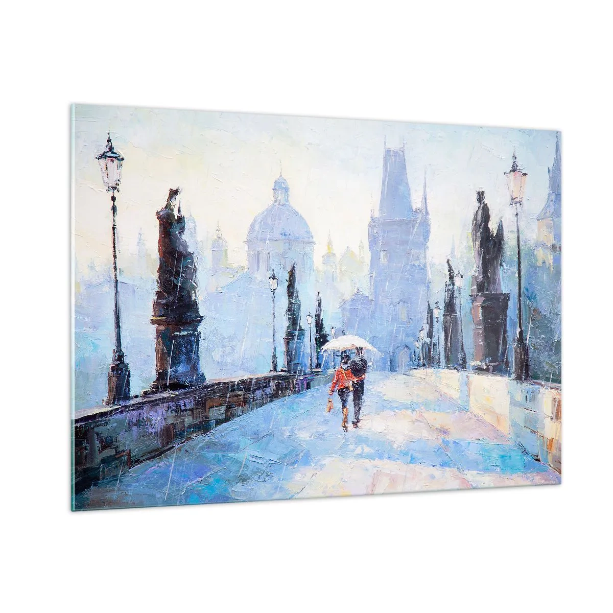 Tablou pe sticlă - Probabil că am fost vrăjiți de ploaie - 100x70 cm