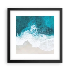 Poster în ramă neagră - Mângâiere naturală - 30x30 cm