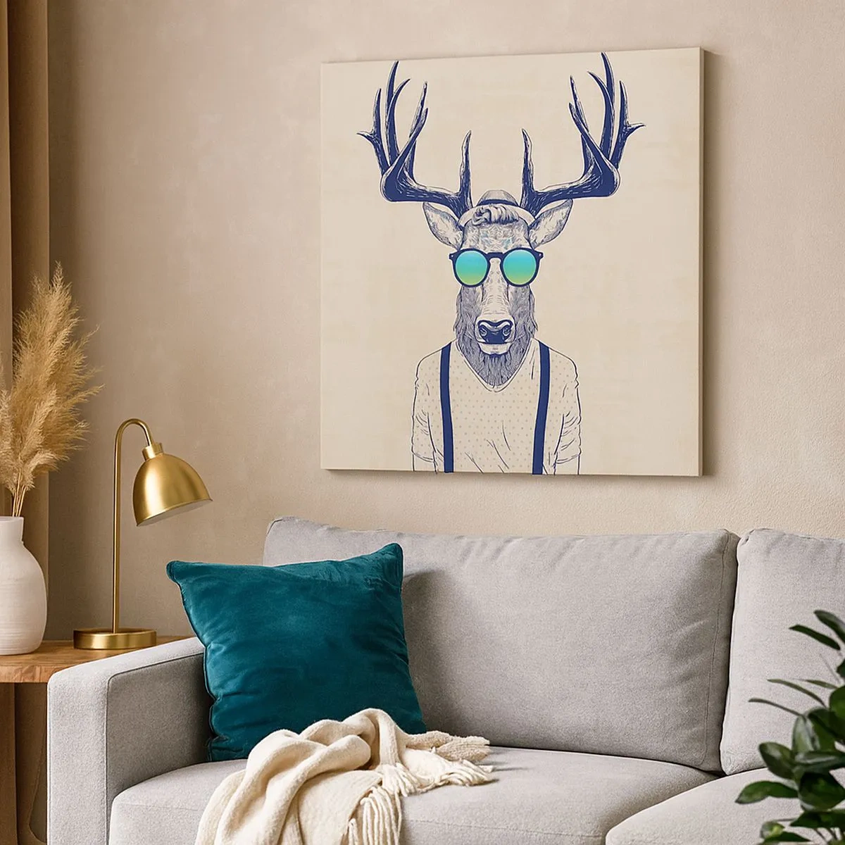 Tablou pe pânză - Și la cine te așteptai? - 30x30 cm