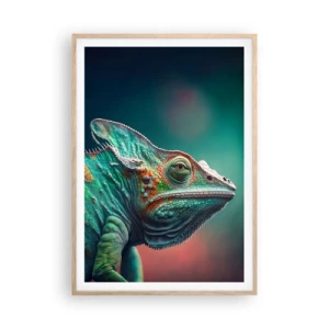 Poster în ramă de stejar deschis - Mă poți vedea? Nu e bine... - 70x100 cm