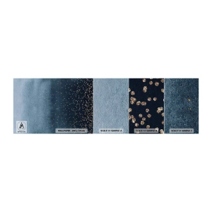 Mostră tapet Premium Sand - Compoziție - faze albastre - Abstracția, Bucată, Proiecta - 100x30 cm
