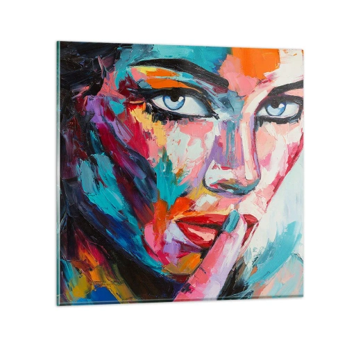 Tablou pe sticlă - Primul nostru secret - 70x70 cm