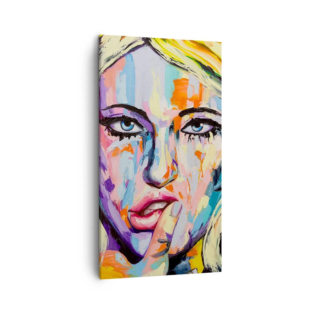 Tablou pe pânză - Privește-o drept în ochi - 45x80 cm