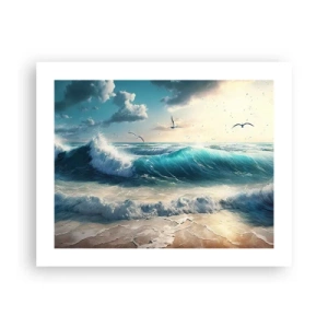 Poster - Sunetul valurilor doar pentru tine - 50x40 cm