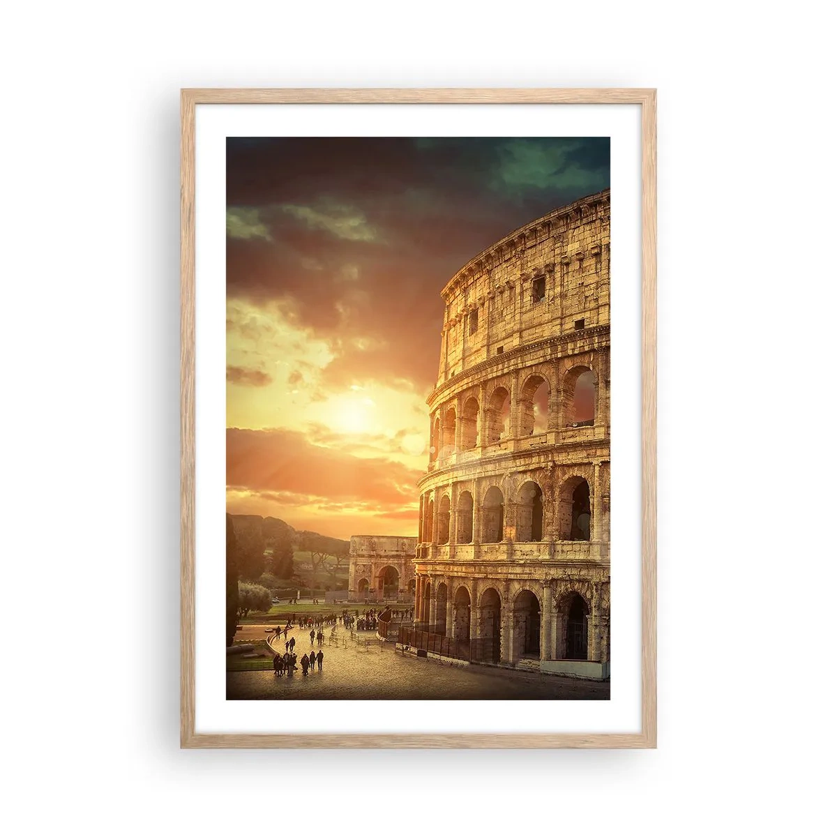 Poster în ramă de stejar deschis - Impresie colosală - 50x70 cm