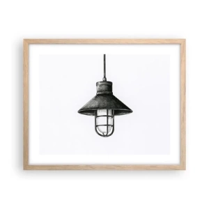 Poster în ramă de stejar deschis - Cu mulți ani în urmă... - 50x40 cm