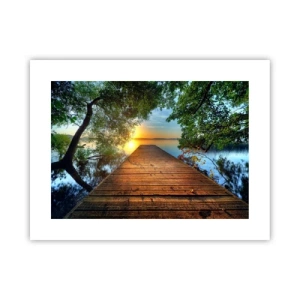 Poster - Nu te grăbi, stai jos - 40x30 cm